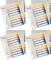 4x Przekładki plastikowe numeryczne z możliwością nadruku tekstu Esselte Maxi, A4, 1-10 kart, mix kolorów