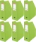 6x Organizer PCV na dokumenty składany Esselte, A4, 100mm, do 1000 kartek zielony