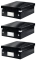 3x Pudło z przegródkami Leitz Click&Store Wow, małe, czarny