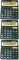 3x Kalkulator biurowy Vector CD-2460, 12 cyfr, czarny