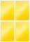 4x Brulion w kratkę Leitz Wow, A4, twarda oprawa, 80 kartek, żółty
