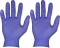 2x Rękawiczki nitrylowe bezpudrowe GFH, rozmiar L, 100 sztuk, fioletowo-niebieski