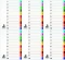 6x Przekładki kartonowe numeryczne z kolorowymi indeksami Q-Connect Mylar, laminowane, A4, 10 kart, mix kolorów