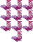 10x Rękawice lateksowe domowe, zapachowe York Rosie,  z powłoką antybakteryjną, rozmiar S, 1 para, różowy (c)