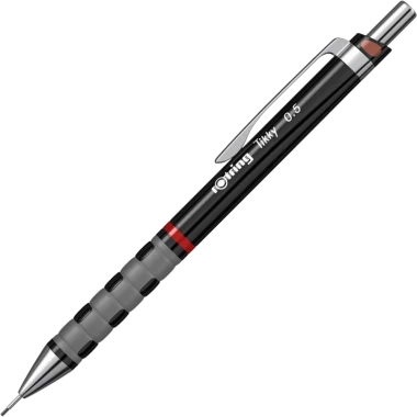 2x Ołówek automatyczny Rotring Tikky III, 0.5 mm, z gumką, bordowy