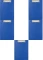 5x Podkład do pisania Biurfol (clipboard) z okładką, A5, niebieski