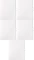 5x Teczka wiązana Lux Barbara, A4, kartonowa, 250g/m2, 20mm, biały