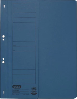 50x Skoroszyt kartonowy oczkowy Elba, 1/2 A4, do 150 kartek, 250g/m2, niebieski