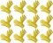 12x Rękawice lateksowe domowe Zosia Gosposia, rozmiar L, 1 para, żółty (c)