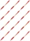 12x Ołówek automatyczny Rystor Boy-Pencil, 0.7mm, z gumką, czerwony