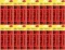 10x Etykiety ostrzegawcze Avery Zweckform, z nadrukiem "Fragile" (uwaga szkło), 119x38 mm, 10 sztuk, jaskrawo czerwony