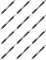 12x Ołówek automatyczny Pentel EnerGize PL105, 0.5mm, z gumką, czarny