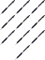 10x Ołówek automatyczny Pilot Progrex, 0.5 mm, z gumką, czarny