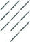 10x Ołówek automatyczny Pilot Rexgrip Begreen, 0.5mm, z gumką, czarny