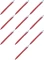 10x Ołówek automatyczny Pilot Rexgrip Begreen, 0.5mm, z gumką, czerwony