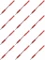 12x Długopis automatyczny Uni, Laknock SN-101, 0.7mm, czerwony