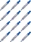 12x Marker suchościeralny Pentel, okrągła, 6 mm, niebieski