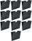 10x Teczka zawieszkowa kartonowa z rozciągliwymi bokami Leitz Alpha Recycle, A4, 348x260mm, 250g/m2, czarny