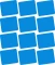 12x Podkładka piankowa pod mysz Fellowes Economy, 186x224x6mm, niebieski