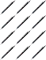12x Ołówek automatyczny Rotring Tikky III, 1.0 mm, z gumką, czarny