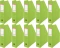10x Organizer kartonowy na dokumenty Esselte Vivida, składany , A4, 70mm, do 700 kartek zielony