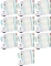 10x Przekładki kartonowe numeryczne z kolorowymi indeksami Esselte, laminowane, A4+, 1-12 kart, mix kolorów