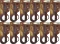 12x Nożyczki biurowe Leviatan Smart 3D175T, teflon, 17.5cm, brązowy