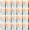 20x Przekładki plastikowe numeryczne z możliwością nadruku tekstu Esselte Maxi, A4, 1-5 kart, mix kolorów