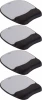 4x Podkładka piankowa pod mysz i nadgarstek Fellowes Memory Foam,  200x20x230mm, czarno-szary