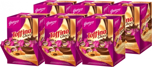 6x Cukierki Goplana Toffino, czekoladowy, 2.5kg