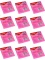 12x Karteczki samoprzylepne Office Products, 76x76mm, 100 karteczek, neonowy różowy