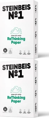 2x Papier ksero ekologiczny Steinbeis No.1, A4, 80g/m2, 500 arkuszy, biały