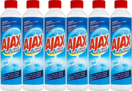 6x Żel do czyszczenia łazienek Ajax Gel, original, 0.5l