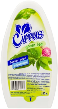 8x Odświeżacz powietrza Cirrus, green tea, żel, 150g