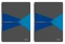 2x Kołonotatnik z okładką kartonową Leitz Office, A4, w kratkę, 90 kartek, szaro-niebieski