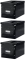3x Pudło uniwersalne Leitz Click&Store, rozmiar L (320x310x360mm), czarny
