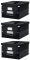 3x Pudło uniwersalne Leitz Click&Store Wow, A4, czarny