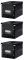 3x Pudło uniwersalne Leitz Click&Store, rozmiar M (260x240x260mm), czarny