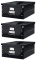 3x Pudło archiwizacyjne Leitz Click&Store, 369x484x200mm, A3, czarny