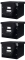 3x Pojemnik na 15 teczek zawieszanych Leitz Click&Store, A4, 370x356x282mm czarny