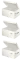 3x Pudło archiwizacyjne Leitz Infinity, rozmiar S (355x190x255mm), biały