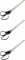 3x Nożyczki Leitz tytanowe, 26cm, czarny