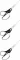 3x Nożyczki tytanowe Leitz Wow, 20.5cm, czarno-biały