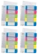 4x Przekładki plastikowe numeryczne Leitz Wow, do nadruku tekstu na kartę, A4+, 1-5 przekładek, mix kolorów