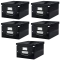5x Pudło uniwersalne Leitz Click&Store Wow, A4, czarny