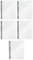 5x Kołonotatnik Leitz Wow, A5, w kratkę, 80 kartek, biały