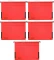 5x Teczka zawieszkowa kartonowa z rozciągliwymi bokami Leitz Alpha, A4, 348x260mm, 275g/m2, czerwony