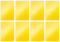 8x Brulion w kratkę Leitz Wow, A4, twarda oprawa, 80 kartek, żółty