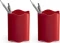 2x Kubek na długopisy Durable Trend, 80x102mm, czerwony