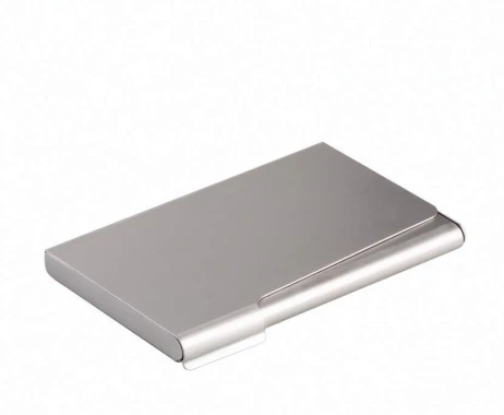 10x Wizytownik kieszonkowy Durable Business Card Box, na 20 wizytówek, srebrny